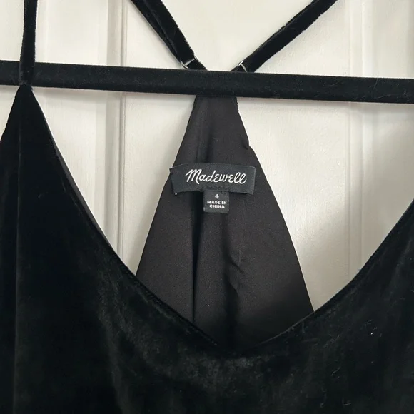 Madewell Black Mini Dress with Spaghetti Straps - Picture 8 of 8